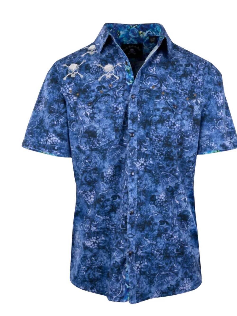 NEW ROCK ROLL N SOUL men's monday shirt in blue
